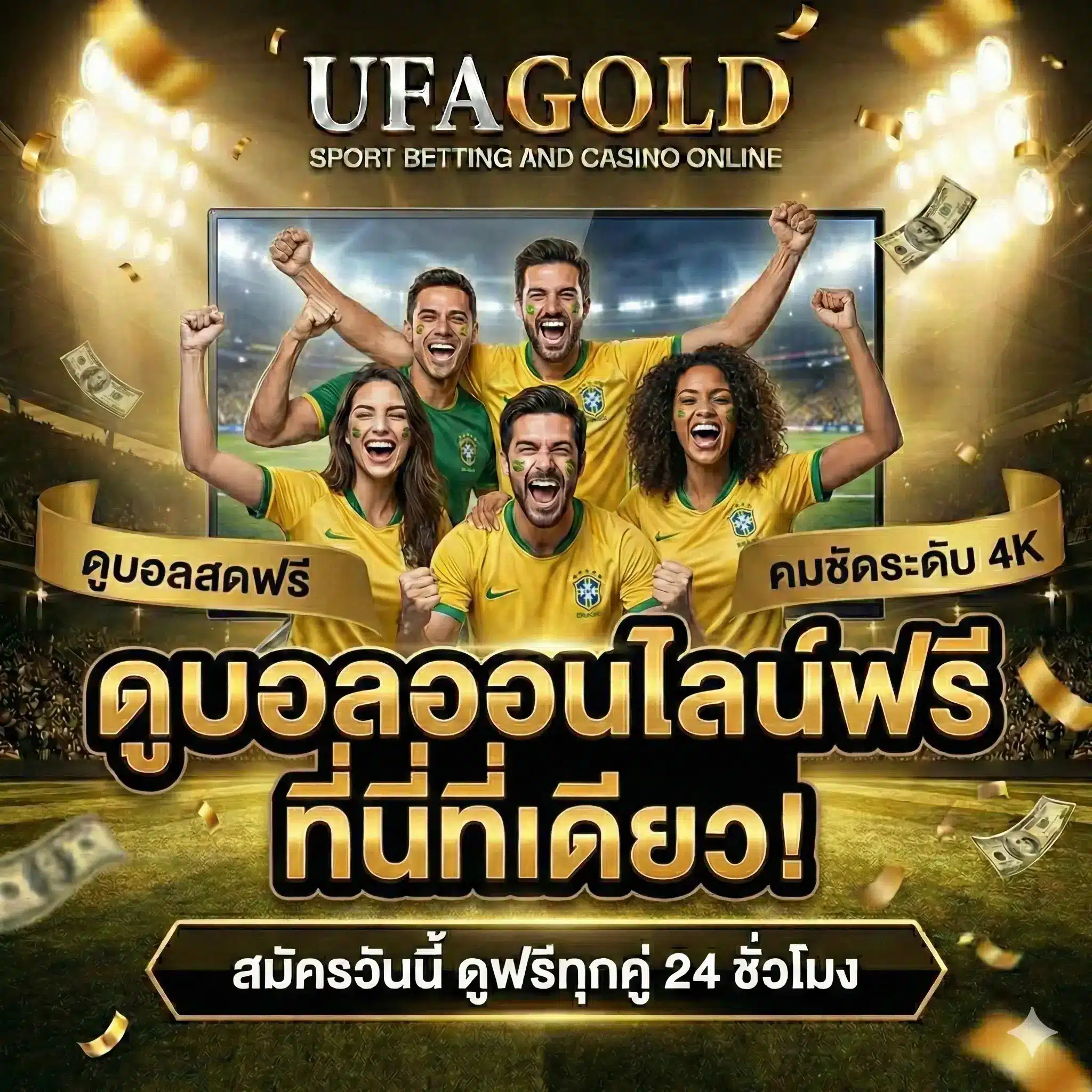ดูบอลสดฟรี UFAGOLD ภาพคมชัด HD ไม่กระตุก
